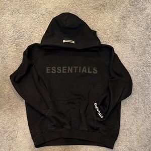 Essentials Men's Black Hoodie Sweater